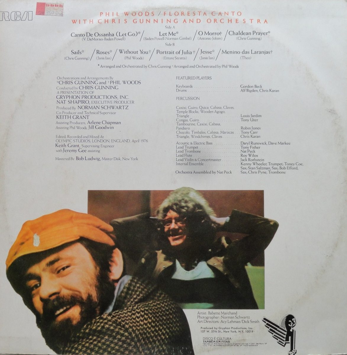 phil woods floresta canto lp rca victor 1980 jazz blues 23062 MLB20241225235 022015 F